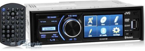 Jvc kd-av41bt single-din bluetooth multimedia in-dash dvd car stereo receiver