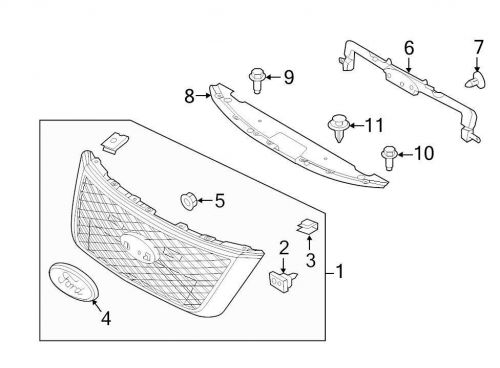 Ford oem radiator support air deflector bolt w701678s424 image 7