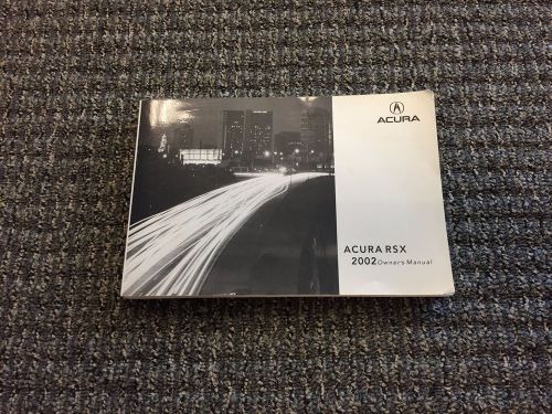 2002 acura rsx owners manual