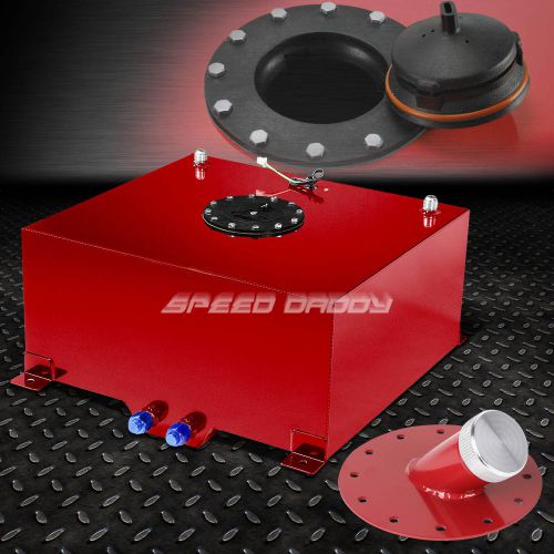 15.5 gallon red coat aluminum fuel cell gas tank+level sender+45° fast fill neck