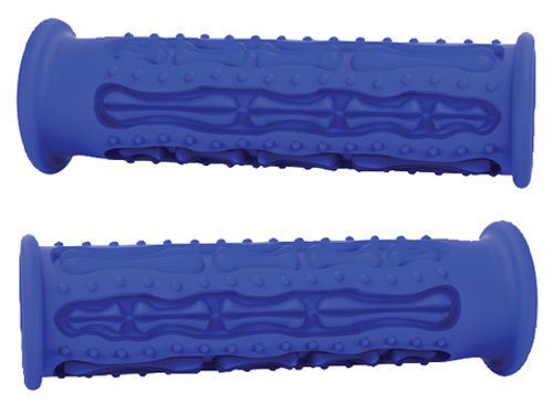 Motogrip moto-grip skeleton fingerz grips-street bike, blue