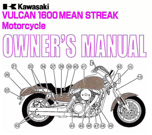 2008 kawasaki vulcan 1600 mean streak owners manual -vn1600b-vulcan mean streak