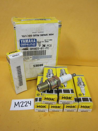 One (1) genuine yamaha marine 94702-00204-00 ngk br8es  spark plug