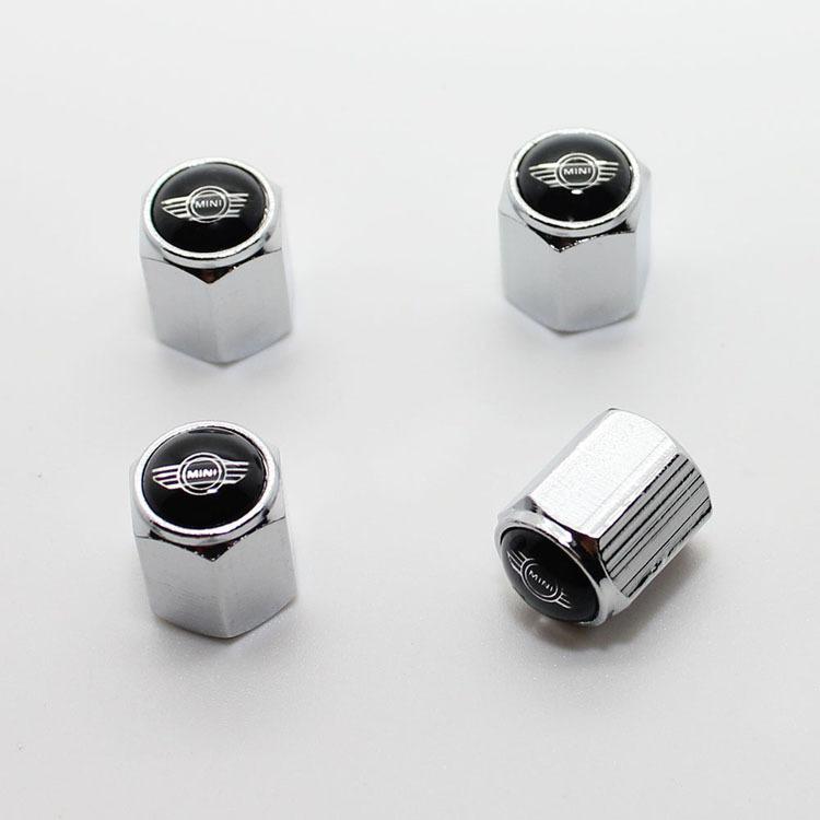 4pcs car tire wheel valves stem caps for bmw mini cooper all model