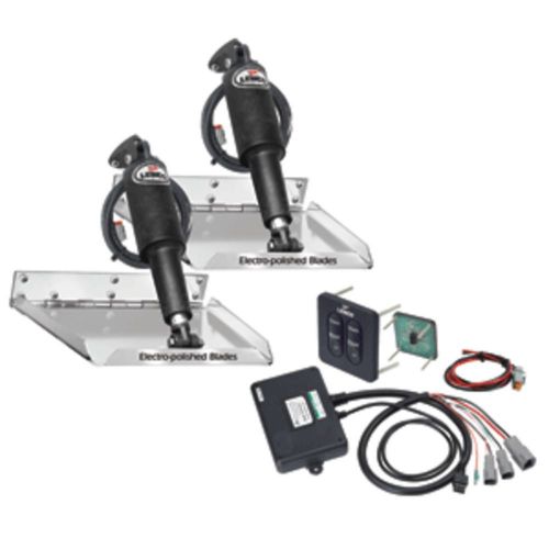 Lenco 9 x 12 standard performance trim tab kit w/standard tactile switch kit 12v