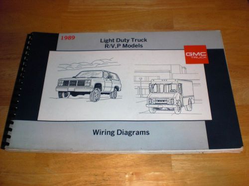 1989 gmc r/v suburban jimmy truck wiring diagram shop service manual 89