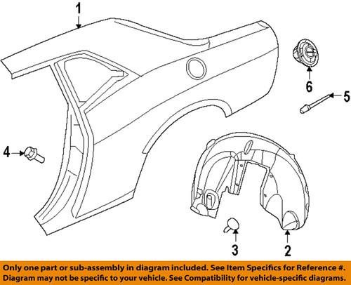 Dodge oem 68020951ac quarter panel-fuel door