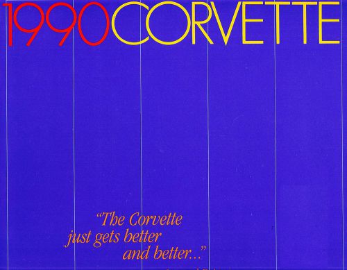 1990 chevy corvette large deluxe brochure -corvette convertible-chevrolet