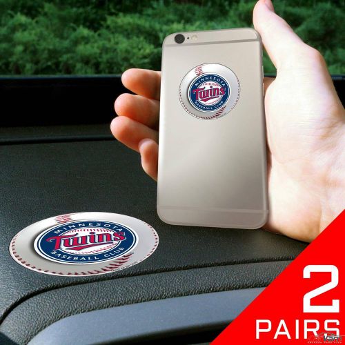 Fanmats - 2 pairs of mlb minnesota twins dashboard phone grips 13089