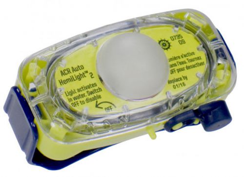 Acr auto hemilight 2  exp 1/21 led new solas marine rescue beacon pfd clip light