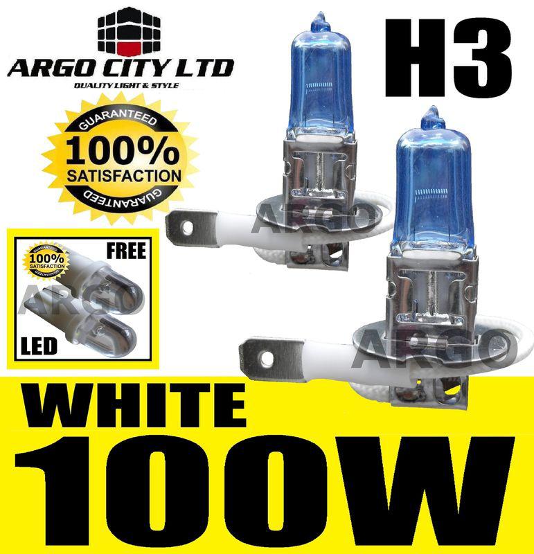 H3 100w super white 453 fog spot light bulbs hid audi a6