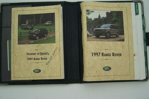 1997 range rover owners manual parts service original