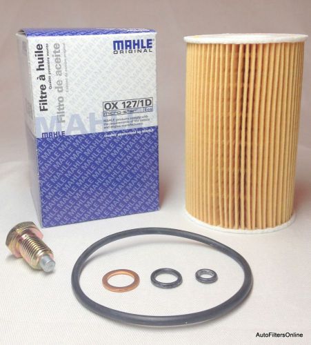 Bmw oem mahle oil filter kit &amp; magnetic oil drain plug z3 1.9 roadster m44