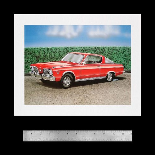 Barracuda cuda formula s valiant plymouth: 1964 1965 1966 225 - poster art print