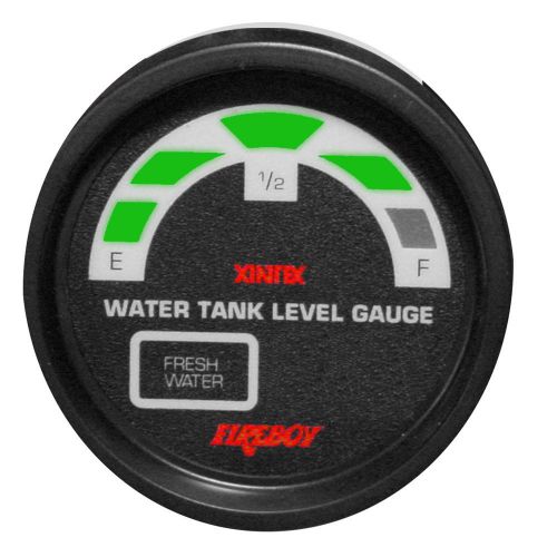 New xintex holding tank display round 2&#034; gauge f/1 fresh water tank llm-1-f