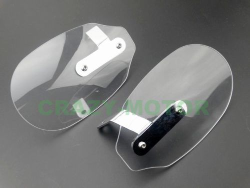 Clear abs hand protector wind flow deflector shield for harley motorcycle custom