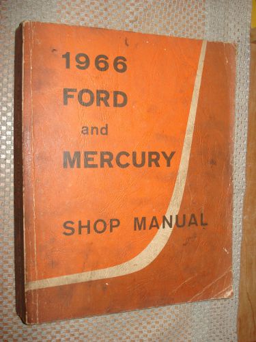 1966 ford mercury car shop manual original service book repair