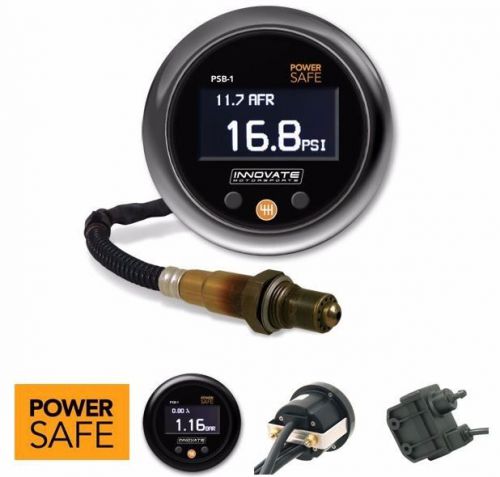 Innovate motorsports psb-1 powersafe boost / warning / air fuel afr gauge 3892