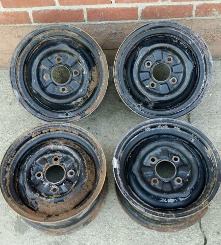 Original chevrolet corvair wheel 13x5.5 4 lug set of 4