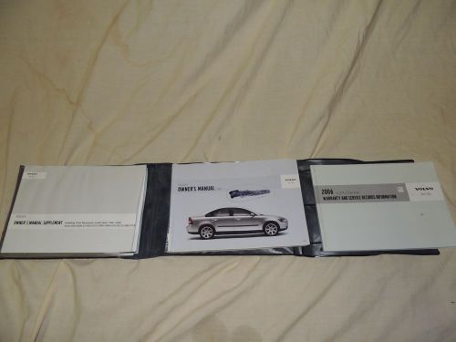 2006 volvo s40 owner&#039;s manual with case wallet
