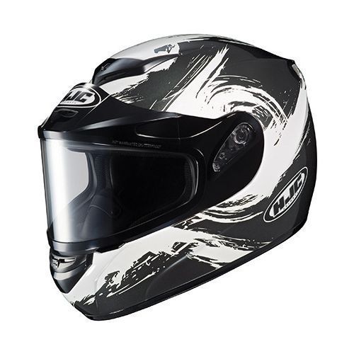 Hjc cs-r2 contrast graphic snow helmet dual lens size small