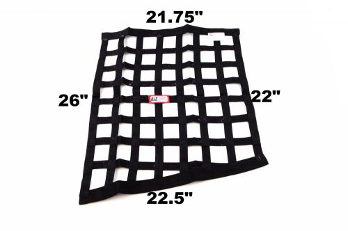 Rjs racing sfi 27.1 black ribbon angle window net 21.75 x 22 x 22.5 x 26