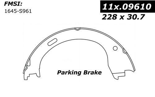 Centric 111.09610 parking brake shoe