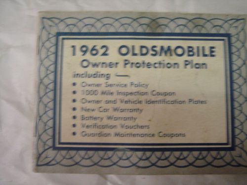 1962 oldsmobile owners protection plan original manual used free shipping