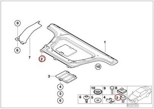 Bmw genuine center silencer hexagon screw with flange m10x35-10.9zns3 e46 e60 e6