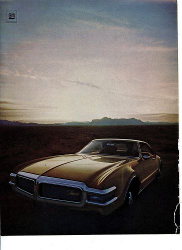 1968 oldsmobile toronado 2 pg color sales  ad