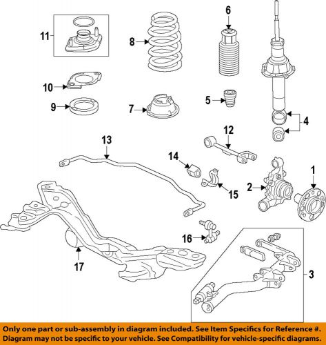 Honda oem 12-16 cr-v rear suspension-cover 52748t0aa01