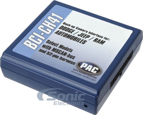 Pac bci-ch41 navigation unlock and back-up camera interface for select vehicles