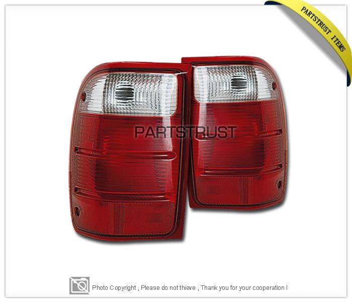 01-05 ford ranger tail rear lights lamps pair set driver + passenger side lh+rh