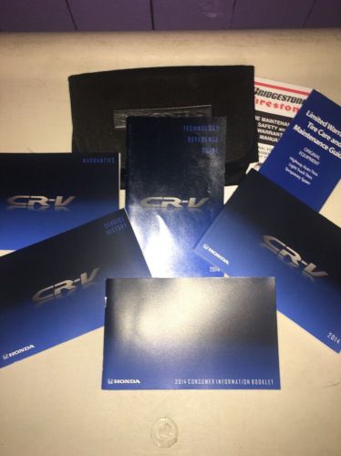 2014 honda crv cr-v owners owner&#039;s manual set oem w/ case original!