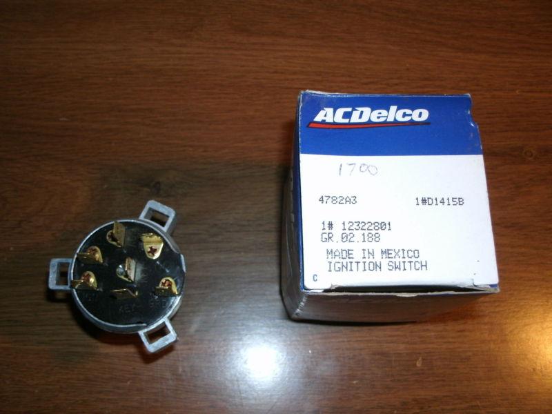 12322801 new ac delco ignition switch 1968