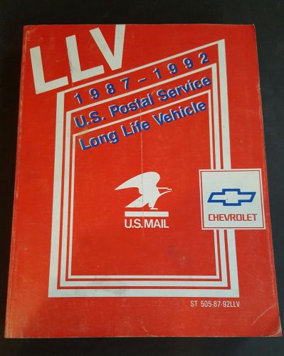 1987-1992  chevy u.s.postal service long life vehicle service manual