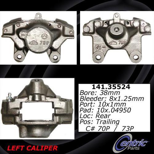 Centric 141.35524 rear brake caliper-premium semi-loaded caliper-preferred