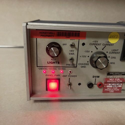 Bendix king kg 107 kg107 test panel aviation avionics test equipment powers on!