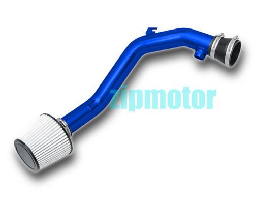 1999-2005 vw jetta iv golf vr6 cold air intake + washable filter system kit blue