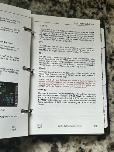 Honeywell gns-xls flight management system operator&#039;s manual