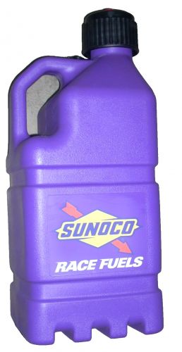 Sunoco race fuels 5 gal container purple for racing refueling w pour tube 18 in