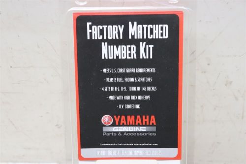 White yamaha factory matched registration number kit for wave runners boats