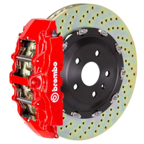 Brembo 1n1.9044a2 exc awd/fits 6pis cast 380x34 2pc rotor drilled-red