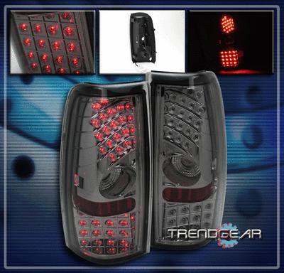 99-06 chevy silverado pickup truck led tail brake lights smoke 00 01 02 03 04 05