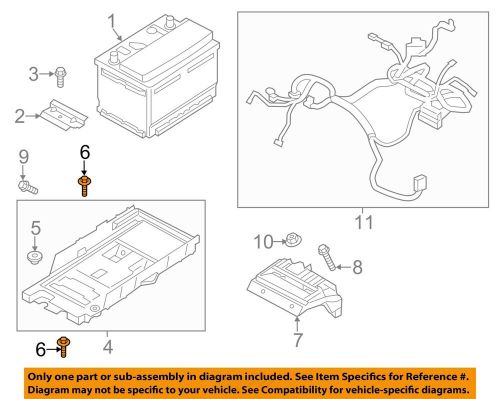 Ford oem 13-20 continental electrical battery-battery tray bolt w711508s442