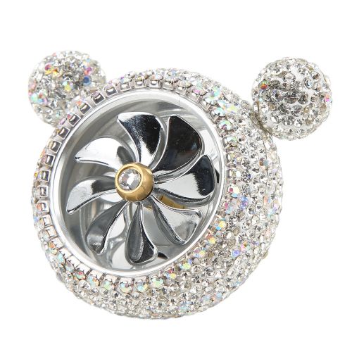 (white)car air outlet perfume decoration cute shape universal glitter car