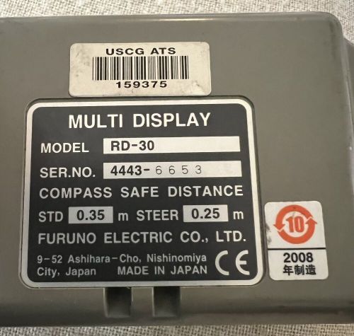 Furuno electric co rd-30 multi display