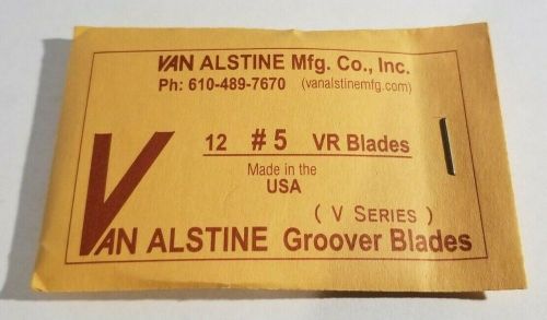 Van alstine round bottom tire groover blades 12 pack grooving vr #5 5/32&#034;