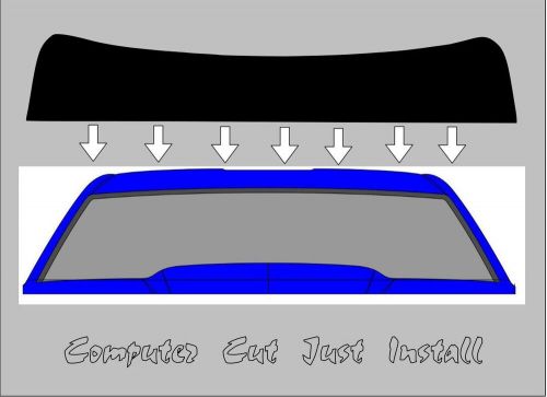 Fits 98-01 dodge ram 2500 front door &amp; windshield visor window tint pick shade