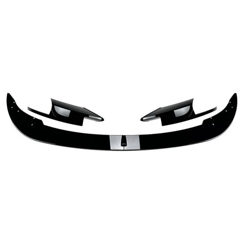 Front bumper lip + side corner splitter black for bmw 5 series f10 f11 m5 11-17-